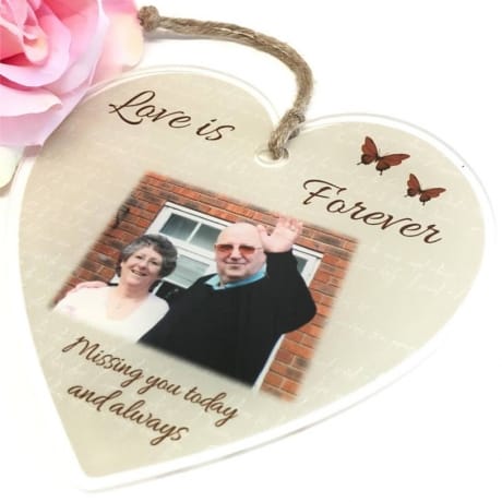 Personalised Acrylic Heart - Love is forever