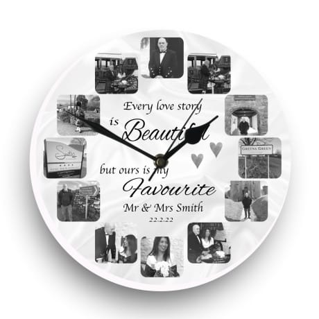 Personalised clock- Every love story