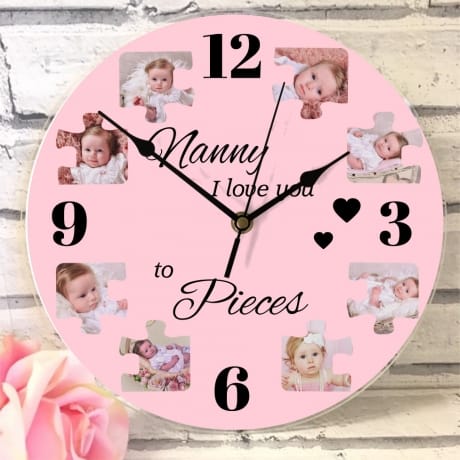 Personalised clock - Love you to pieces