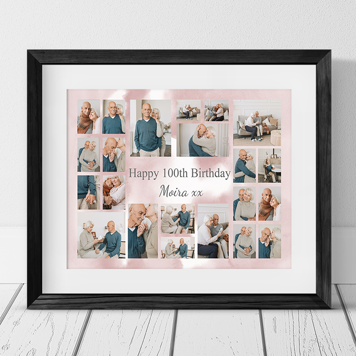 22 Photo Collage 100th Birthday