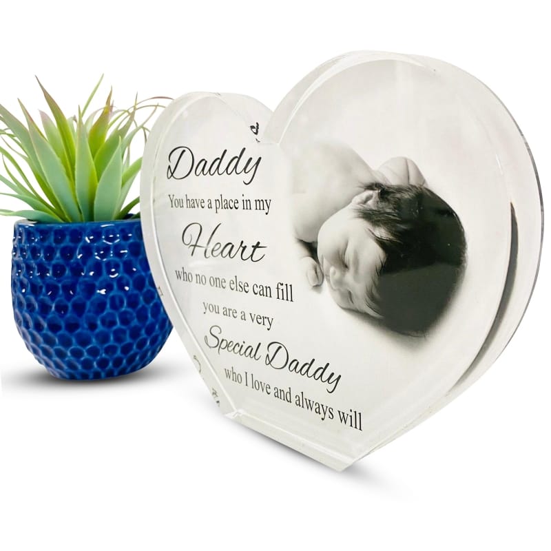 Personalised Acrylic Block Heart - Place in my heart