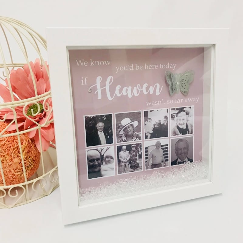 Personalised Freestanding Wedding Remembrance Box Frame 