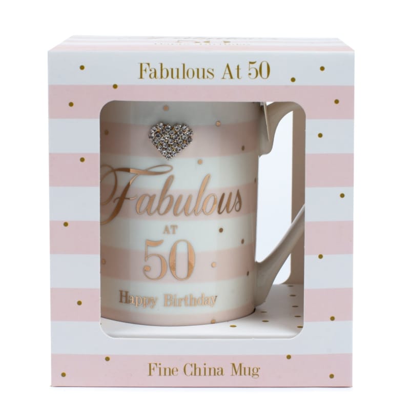 Age 50 Pink mug