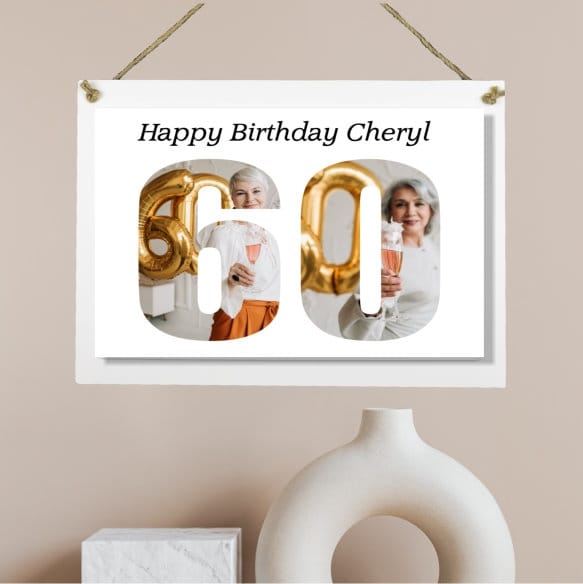 Personalised Deluxe Wall Signs - 60th Birthday