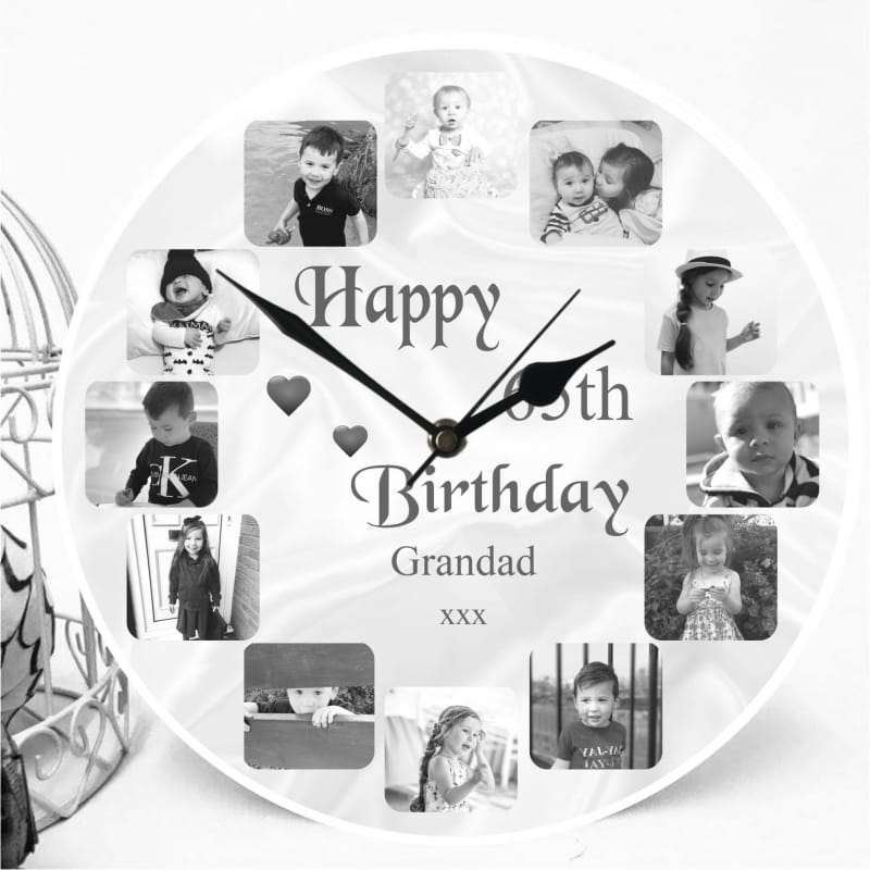 BOGOF Personalised Clock - any age Birthday