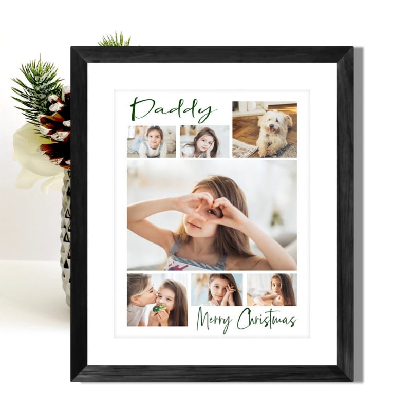 7 Photo Christmas Dad Collage  