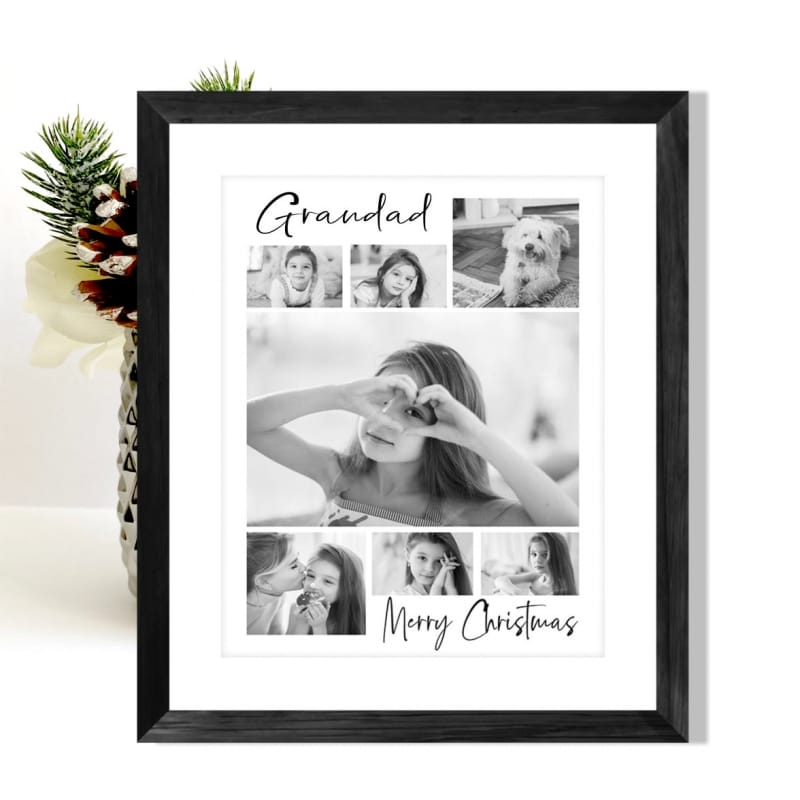7 Photo Christmas Grandad Collage  