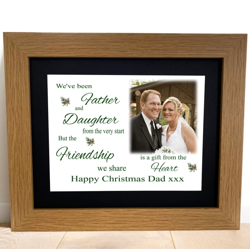A Gift From The Heart Christmas Frame Dad