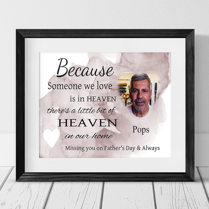 Personalised photo Remembrance Gift - Father's day 