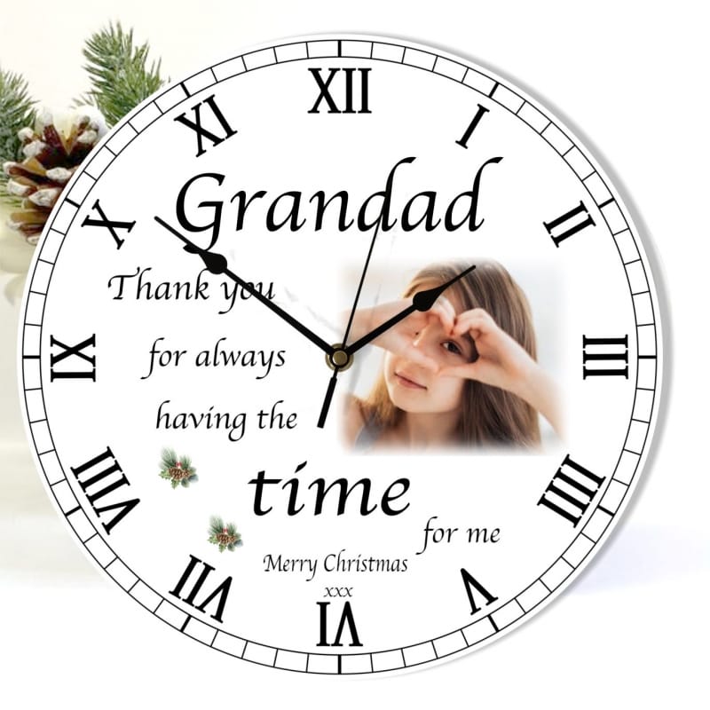 Christmas clock -  Grandad Thank you for
