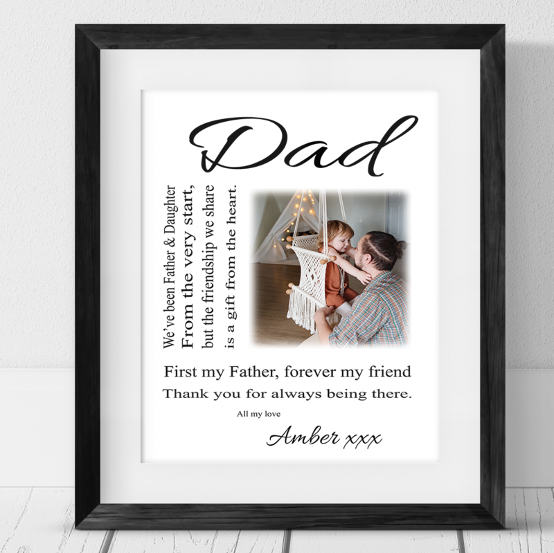 Personalised Photo gift - Father and Daughter