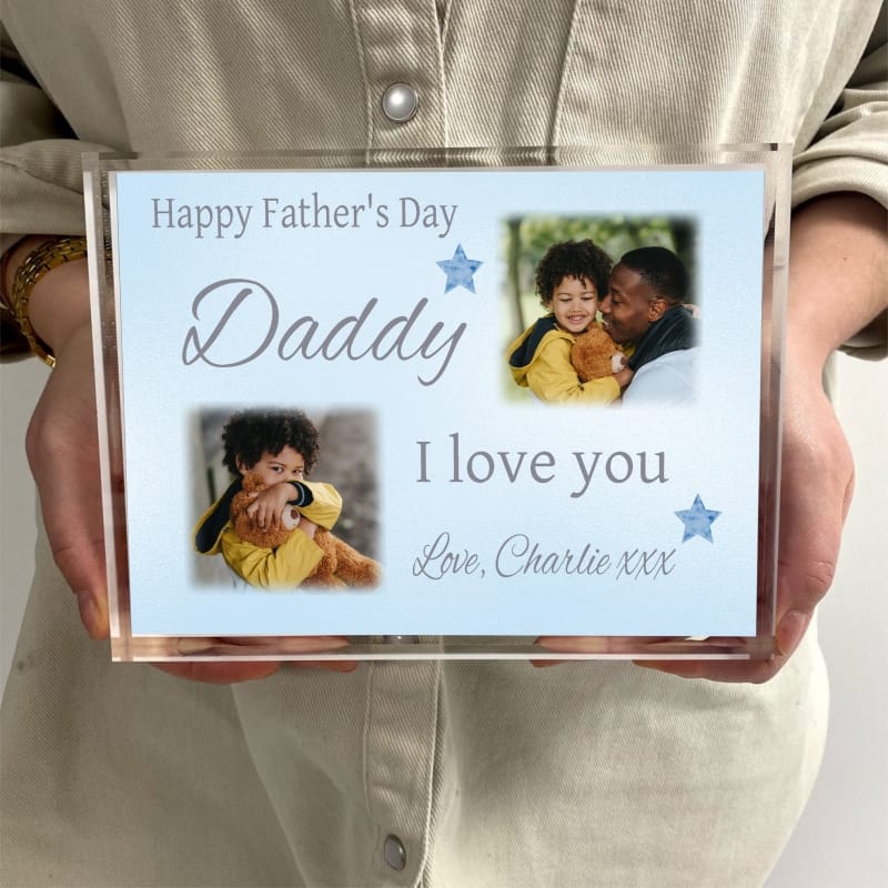 Happy Father's Day Photo Block
