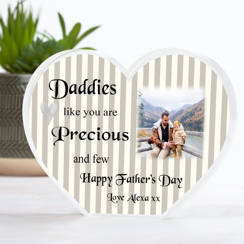 Father's day Heart Block - Precious and few