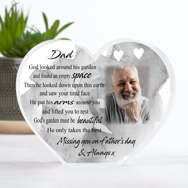Missing you on Father's Day - God's Garden Heart Block 