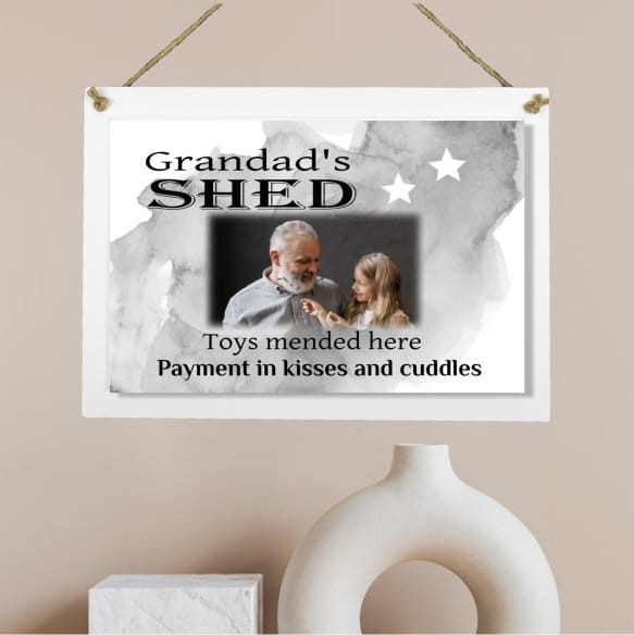 Personalised Wooden Sign - Grandad's shed