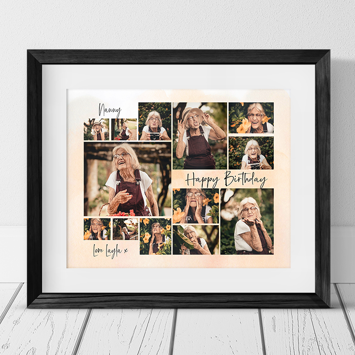 Personalized 30th Birthday Photo Collage Gift, Custom Photo Collage  Thirtieth Birthday Gift, Number 30 Collage Canvas - Stunning Gift Store