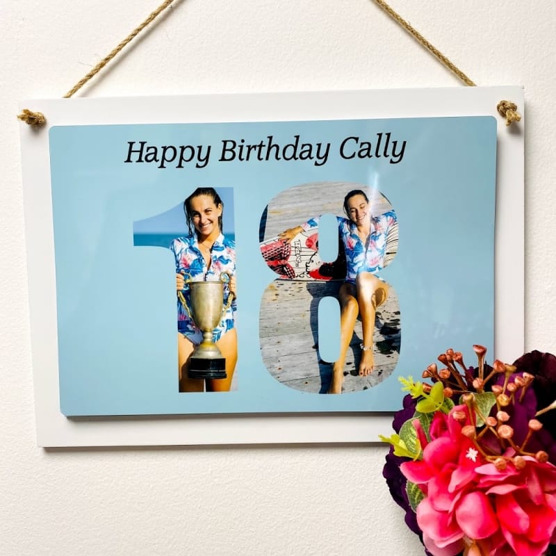 Personalised Deluxe Wall Signs - 18th Birthday  