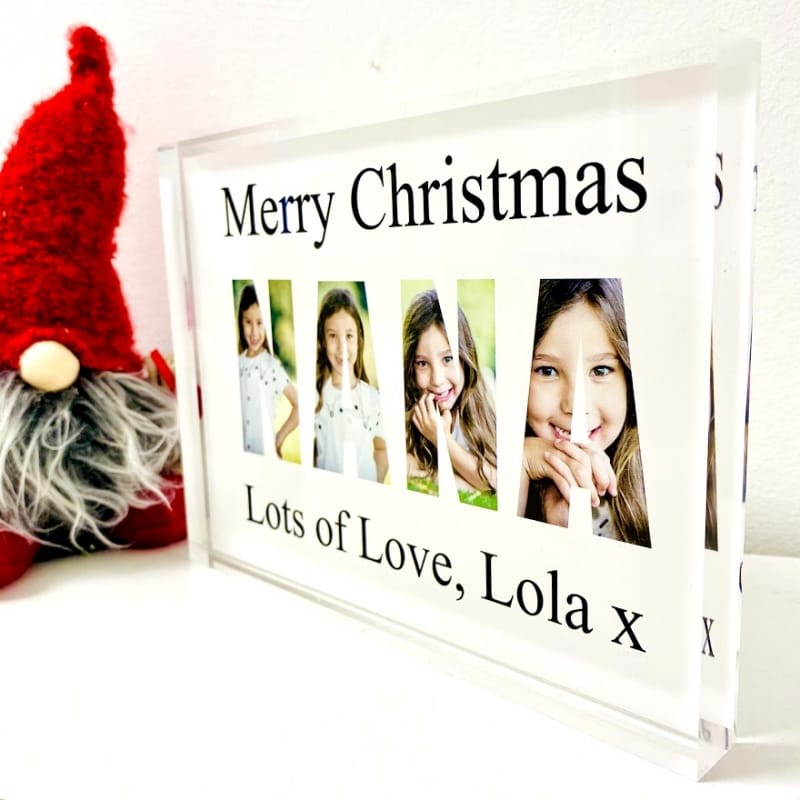 Nana Photo letters Christmas collage 