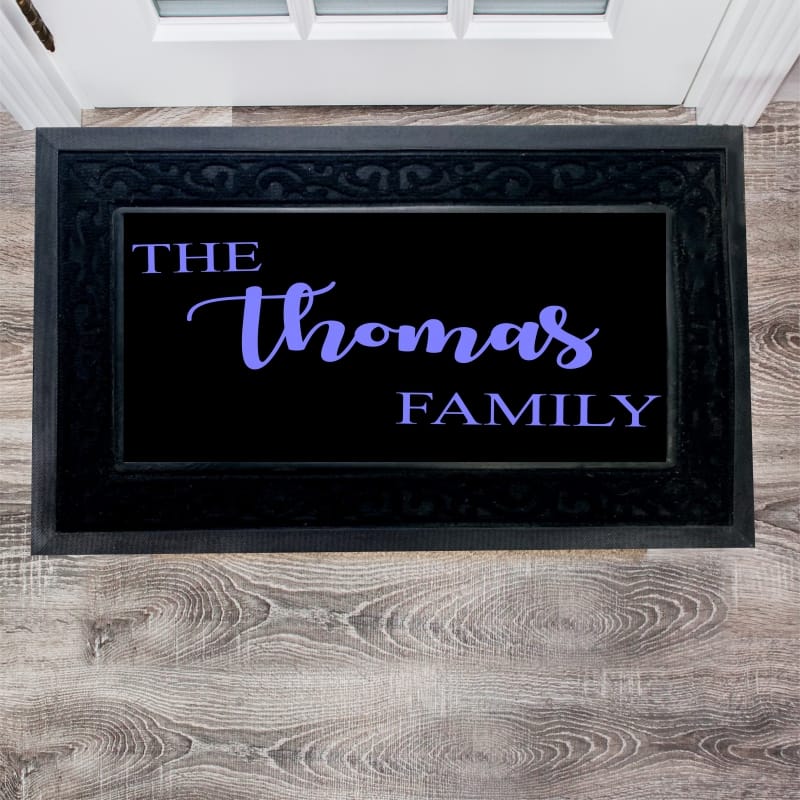 Luxury Personalised Family Doormat