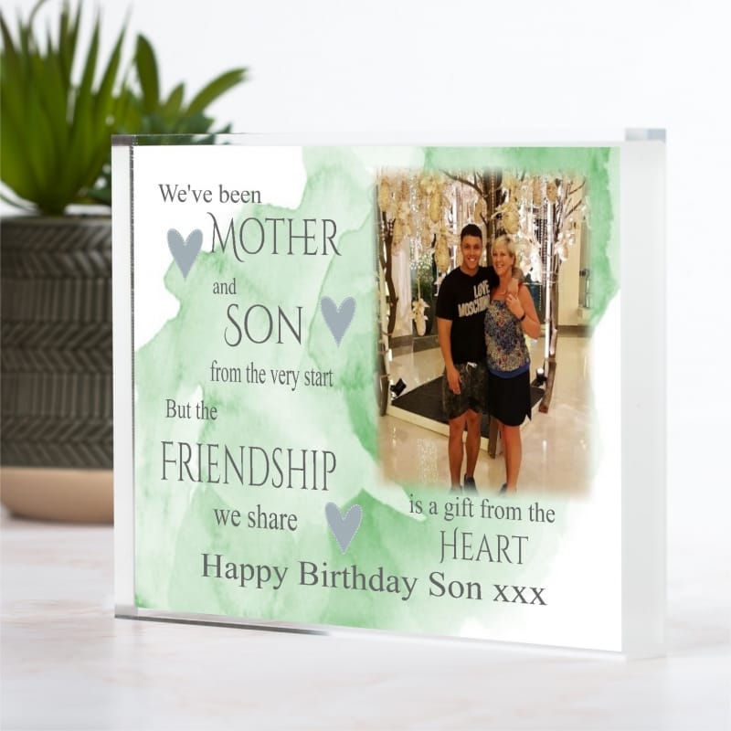 Mother and Son Birthday Block