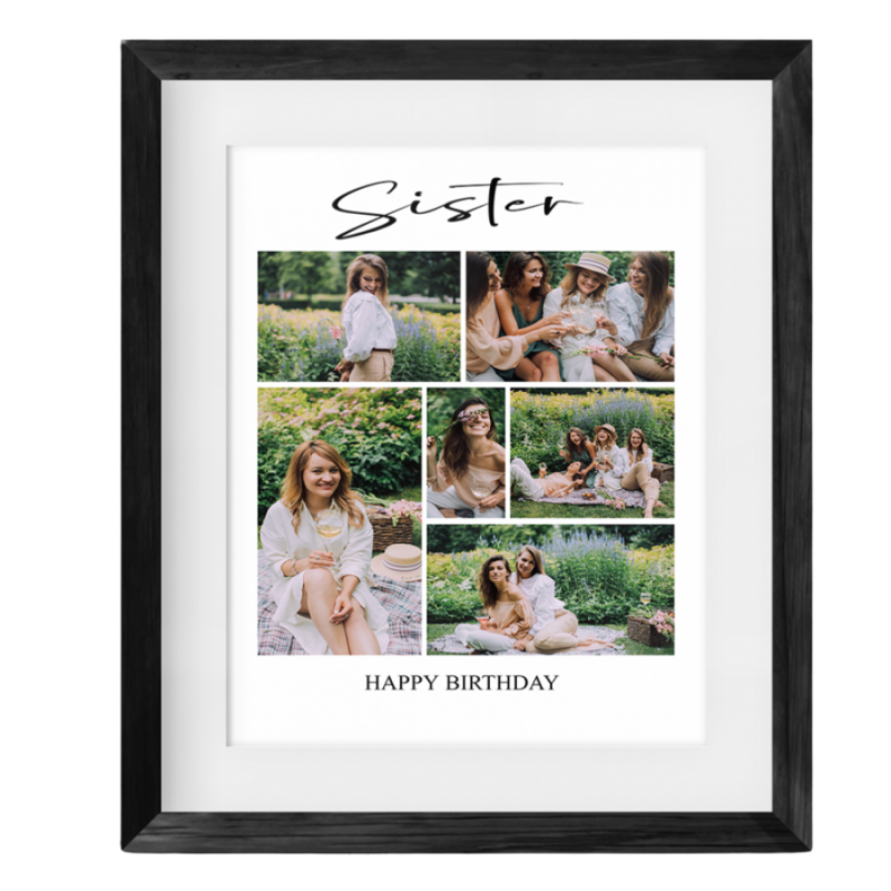  6 photo Birthday Collage - Sister