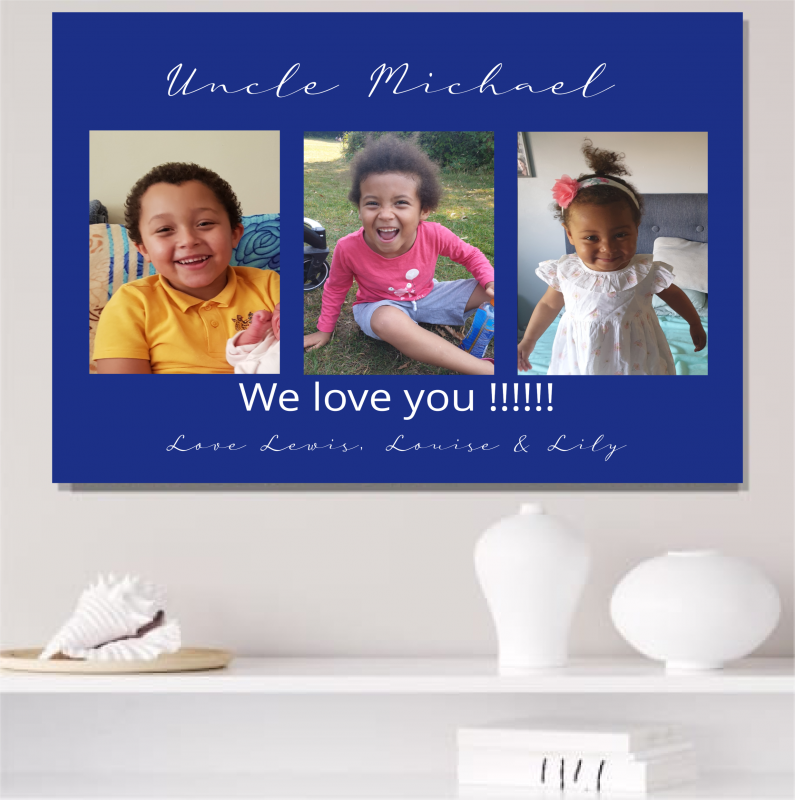Uncle we love you Photo Canvas Collage