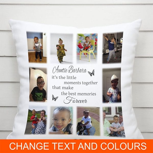Personalised photo cushion, the little moments
