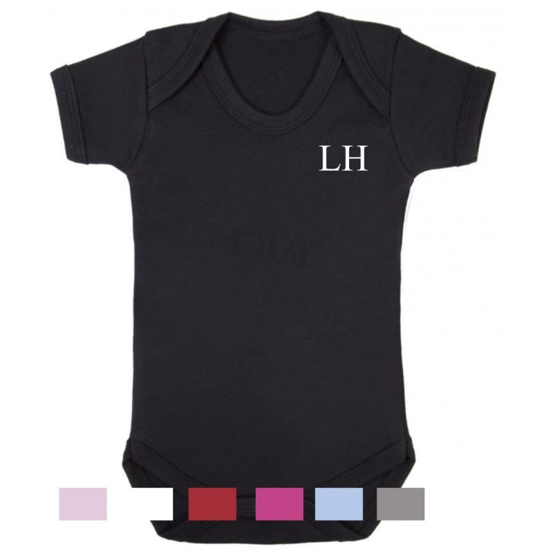 Personalised embroidery initials bodysuit