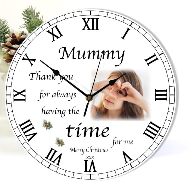 Christmas clock -  Mum Thank you for