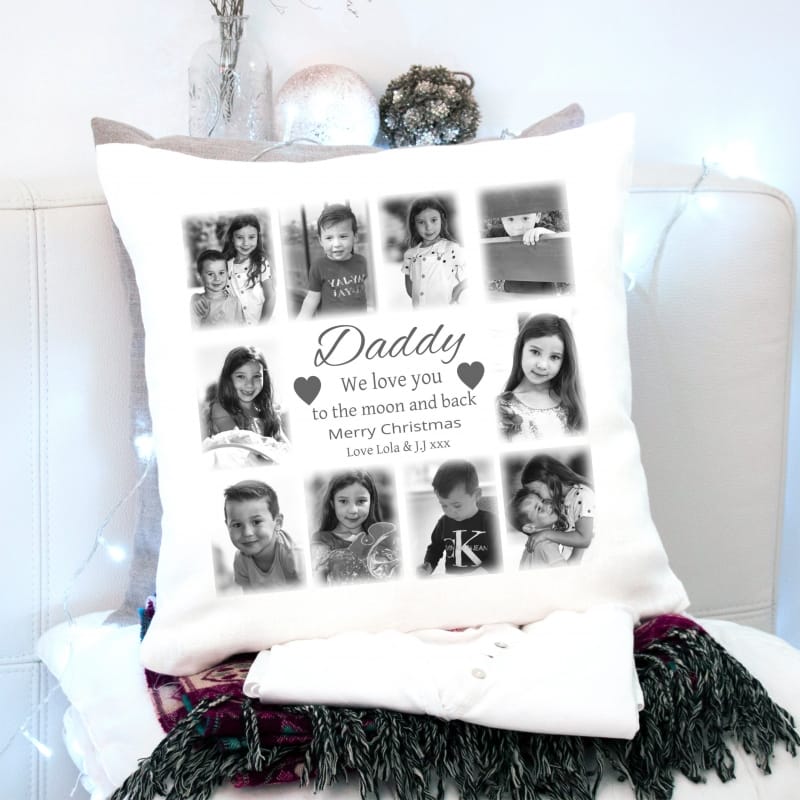 Christmas Cushion Dad- Love You To The Moon 