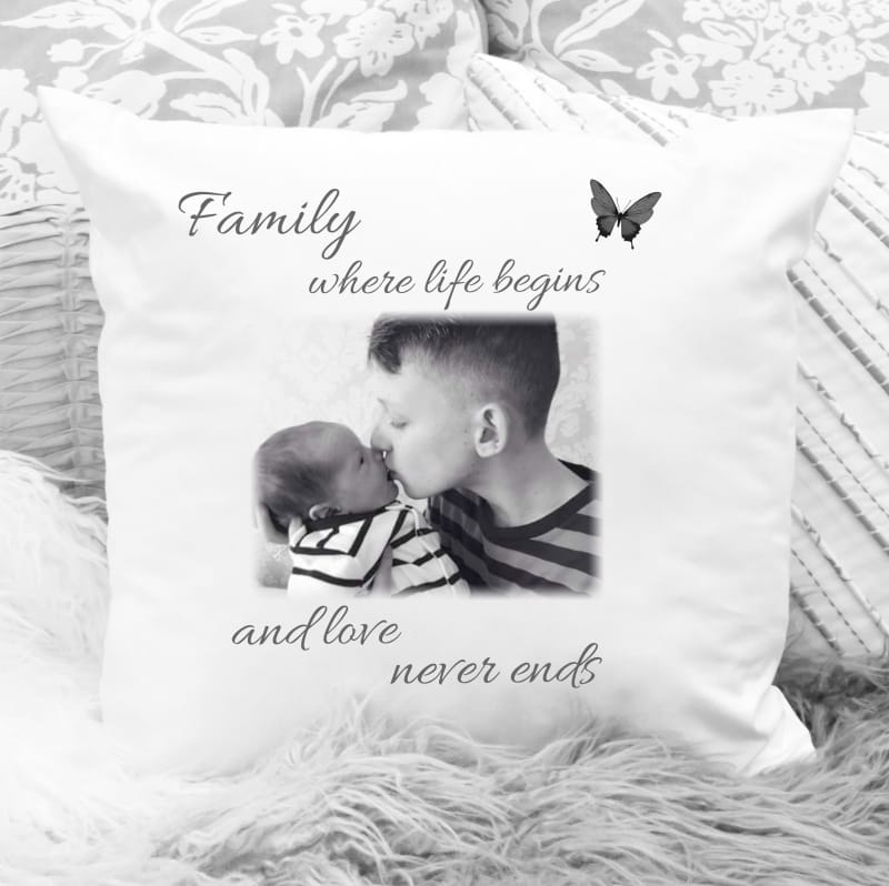 Personalised photo Cushion : Family