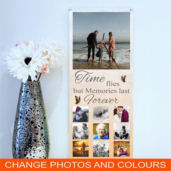 Giant personalised photo wall clock