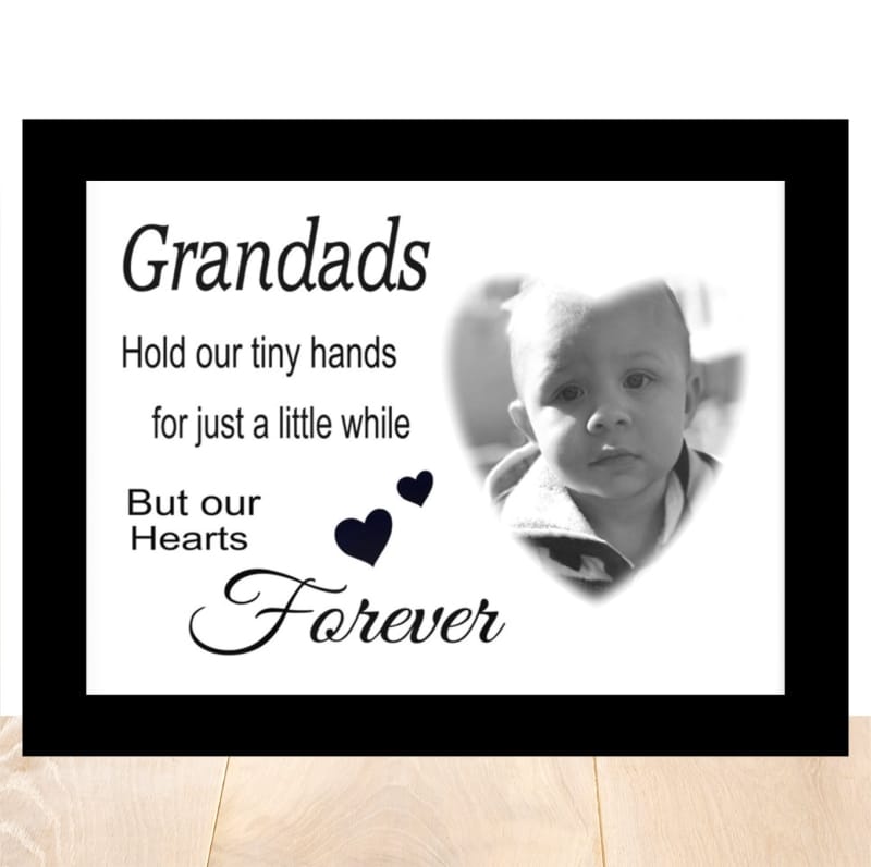 Mounted Print Personalised Photo Gift - Hold Our Tiny Hands