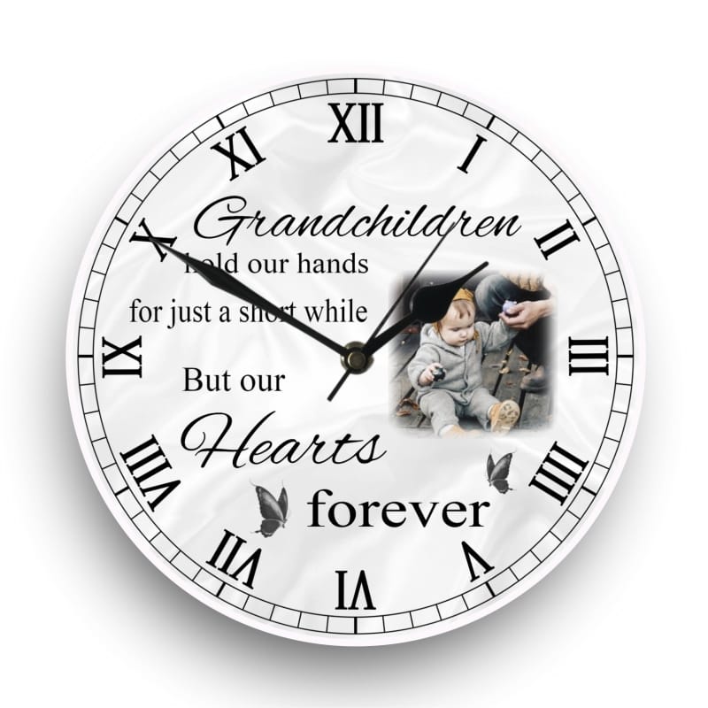Personalised clock - our hearts forever