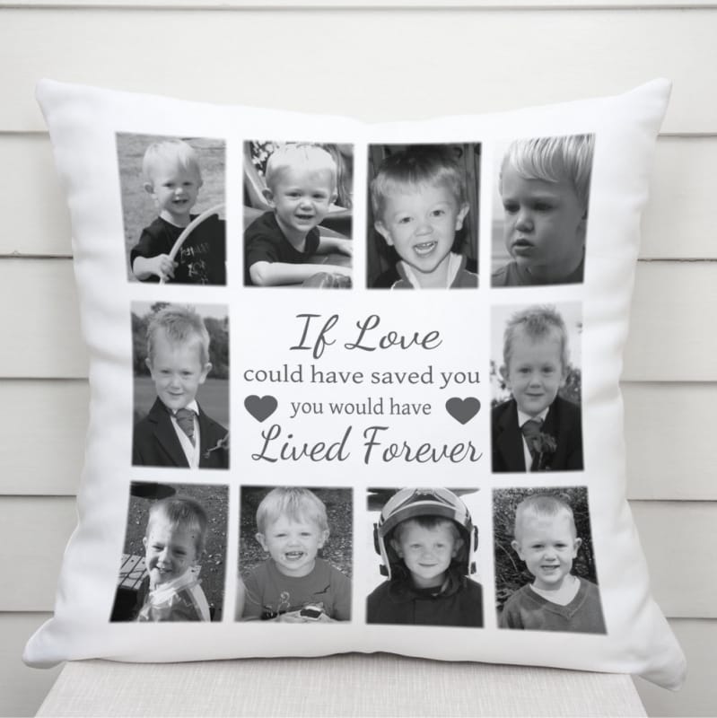 Personalised cushion - Lived forever
