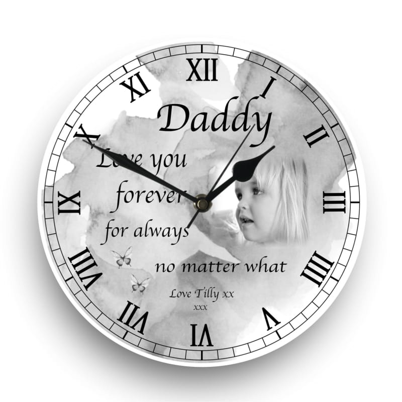 Personalised clock - Love you forever...