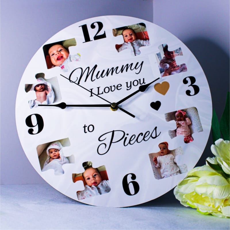 BOGOF Personalised clock - Love you to pieces 