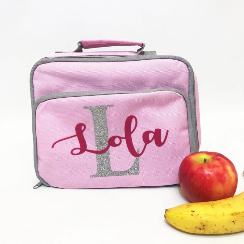Personalised Lunch Bag - Glitter Text 