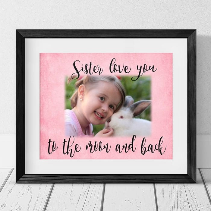 Love you to the moon and back Photo Frame