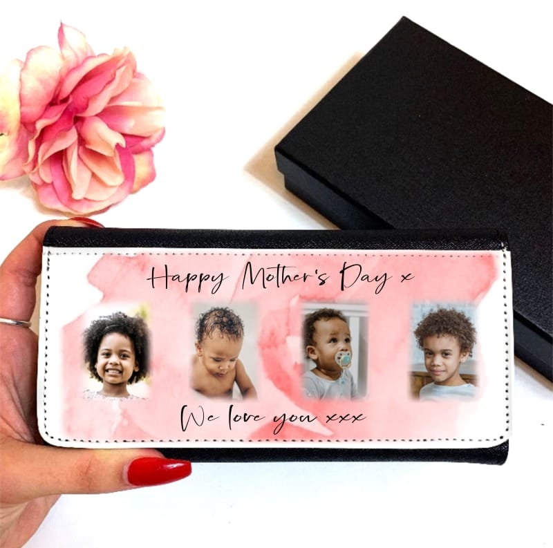 Personalised Black Purse - Mother's Day 