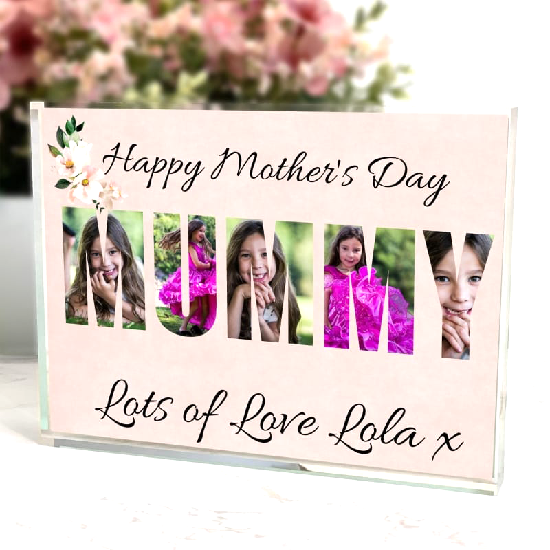 Mummy photo block collage - Happy Mother's day