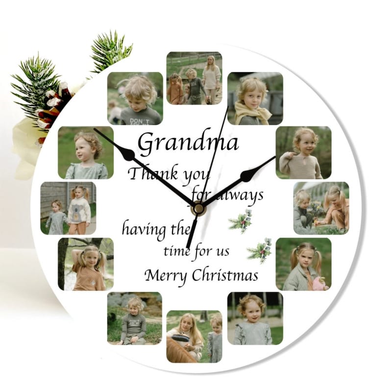 Christmas Nan clock - Having the time for us 