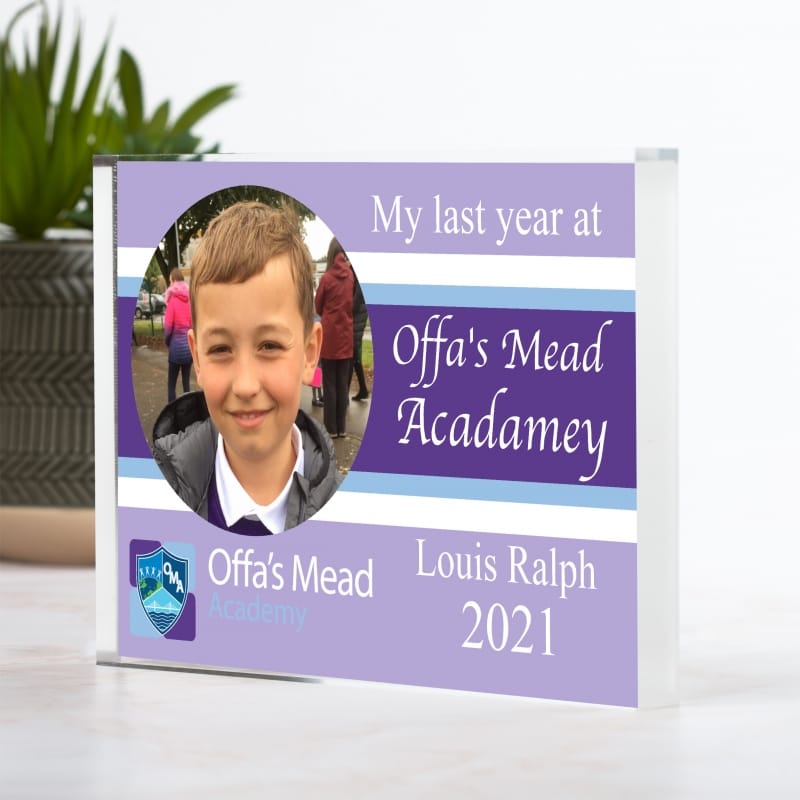 Personalised  Offa's Mead Leavers Photo Block
