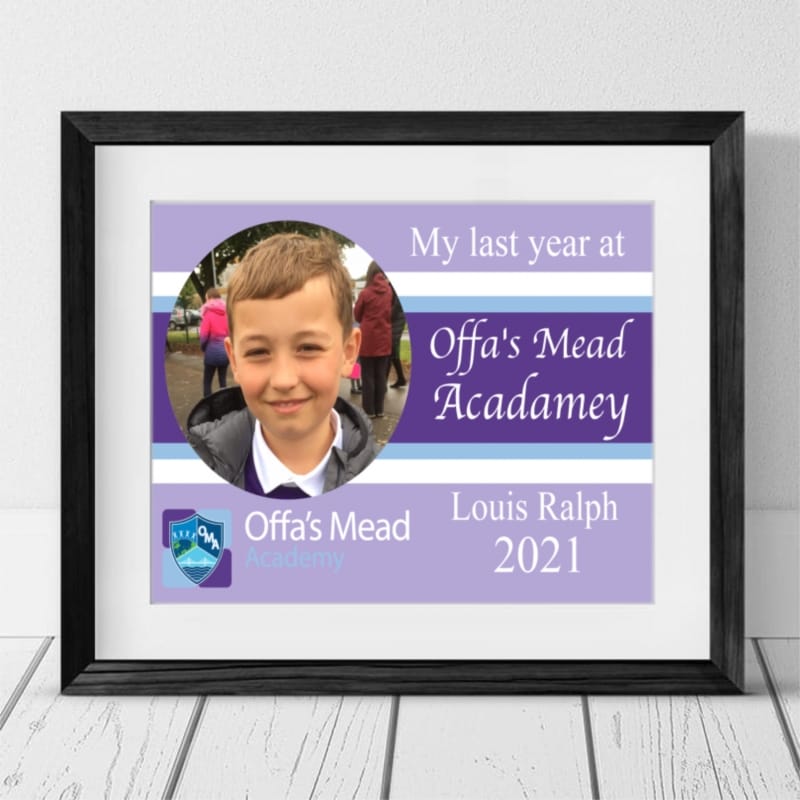 Personalised  Offa's Mead Leavers Photo Gift