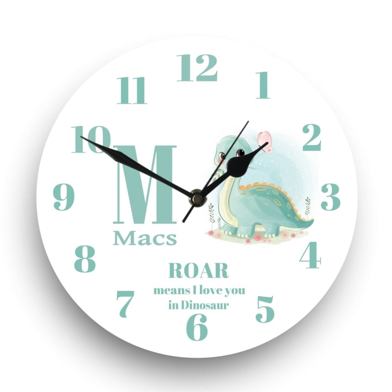 Personalised Children's clock - Roar