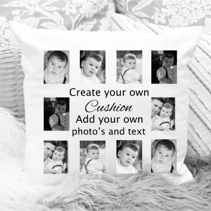 Create your own collage cushion
