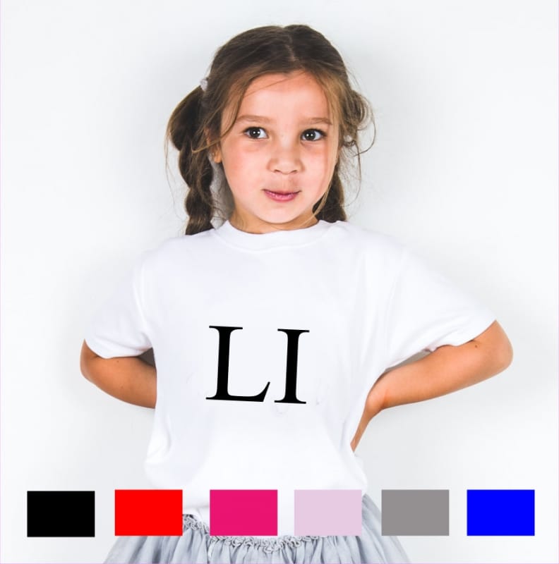 Personalised “large initials” T-shirt