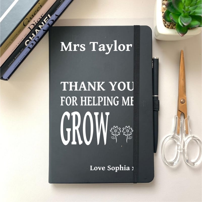 Note book Teacher helping me grow