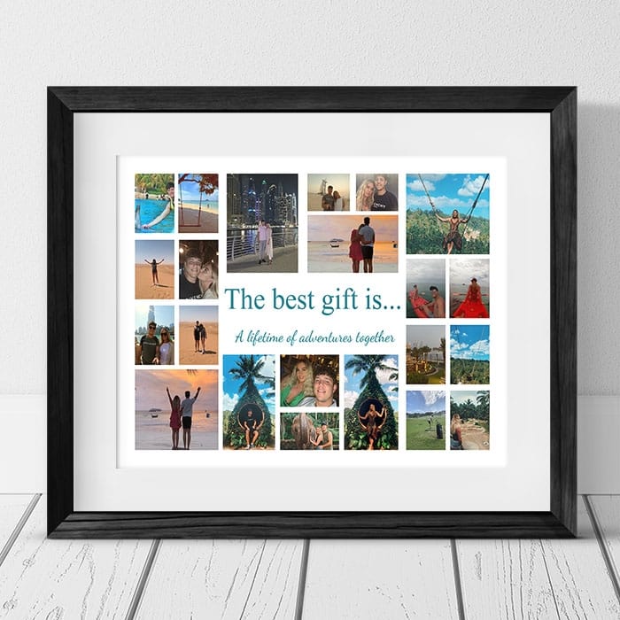The Best Gift Is... Holiday Photo Collage Frame
