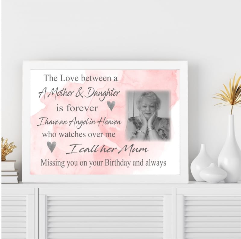 The love between : Birthday Wall Frame